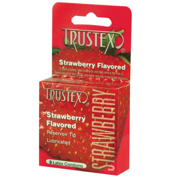 Trustex Flavored Condoms Strawberry 3 Pack