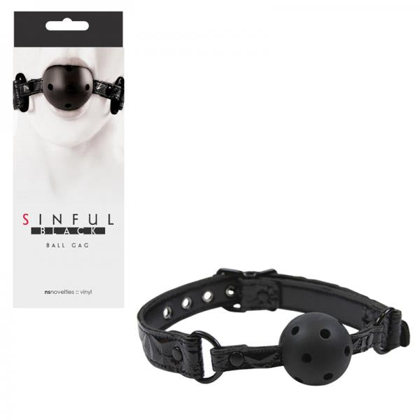 Sinful Black Ball Gag