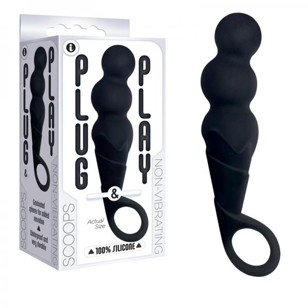 The 9's, Plug & Play Silicone Plug, Scoops, Black